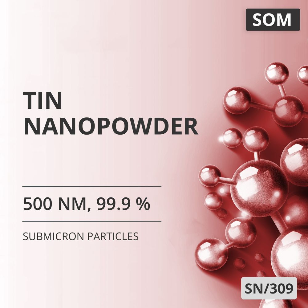 Tin Nanopowder, 500 nm, 99.9 % (SN/309)