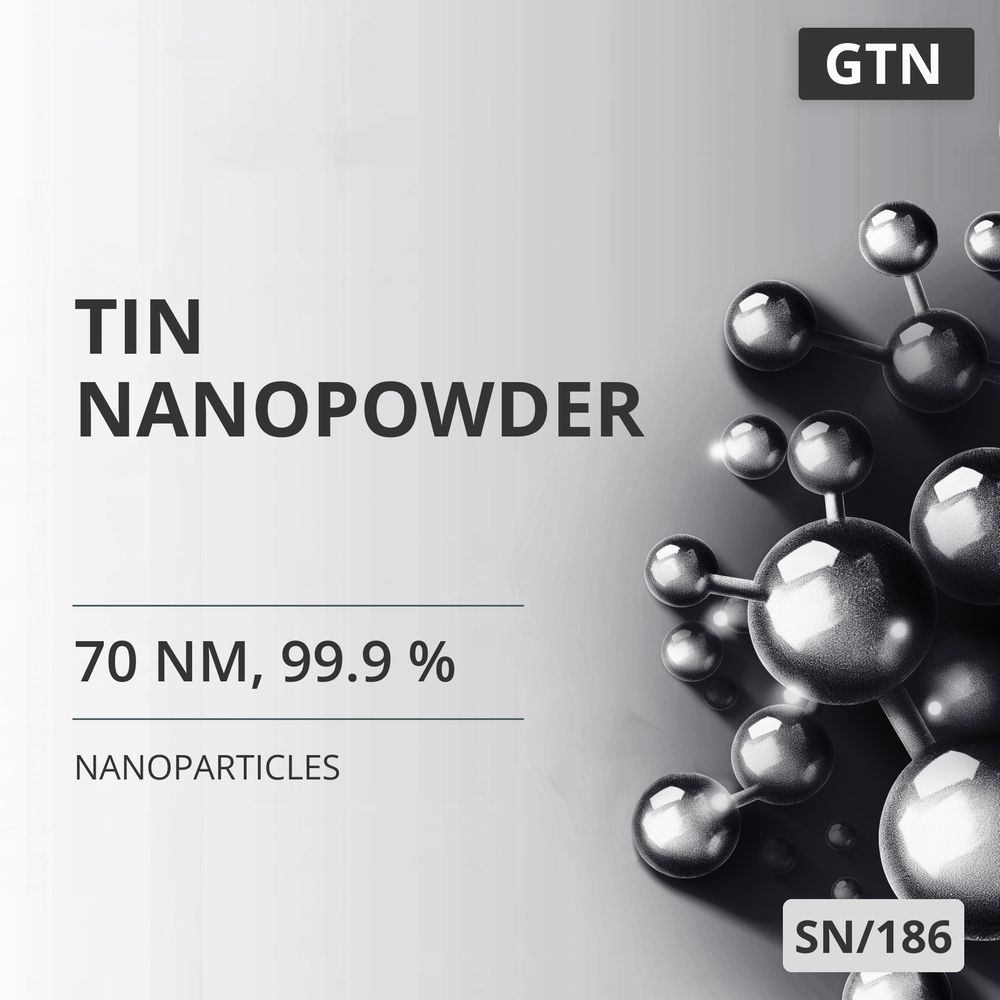 Tin Nanopowder, 70 nm, 99.9 % (SN/186)