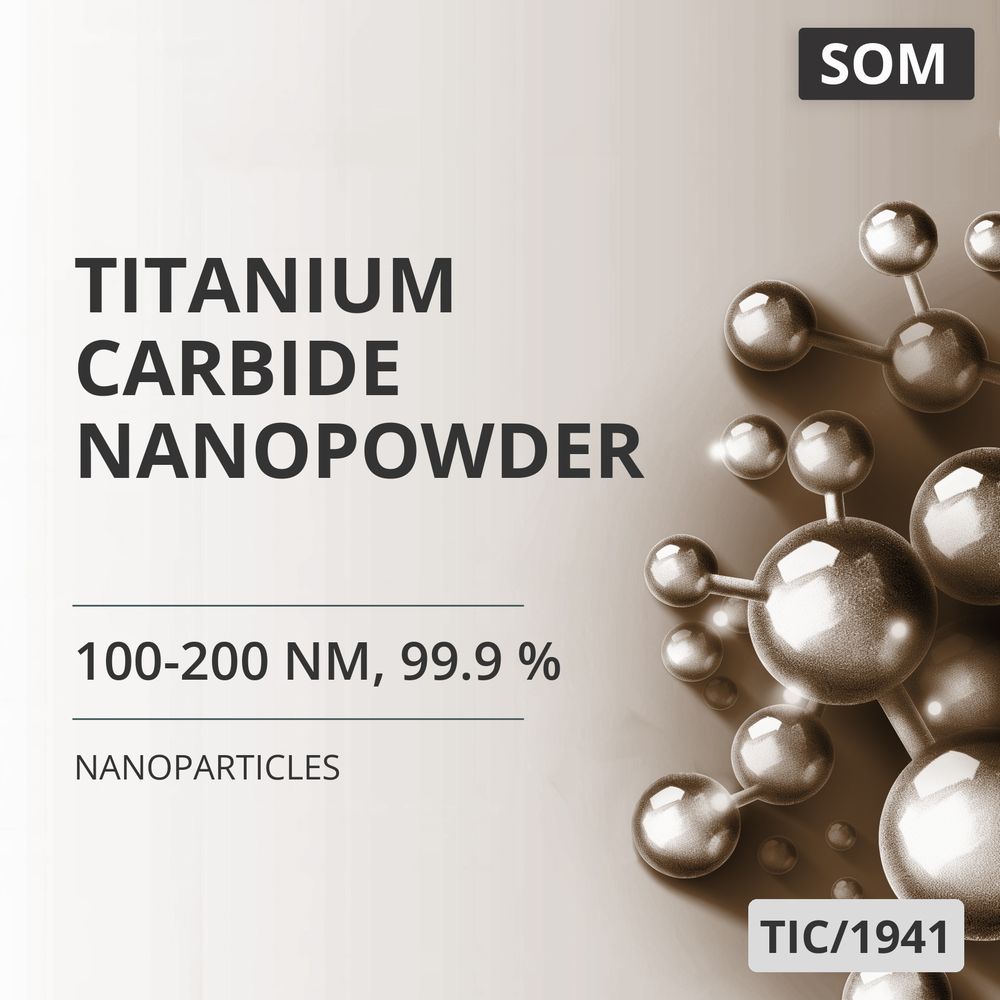 Titanium Carbide Nanopowder, 100-200 nm, 99.9 % (TIC/1941)