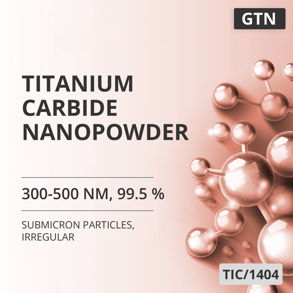 Titanium Carbide Nanopowder, 300-500 nm, 99.5 %, Irregular (TIC/1404)