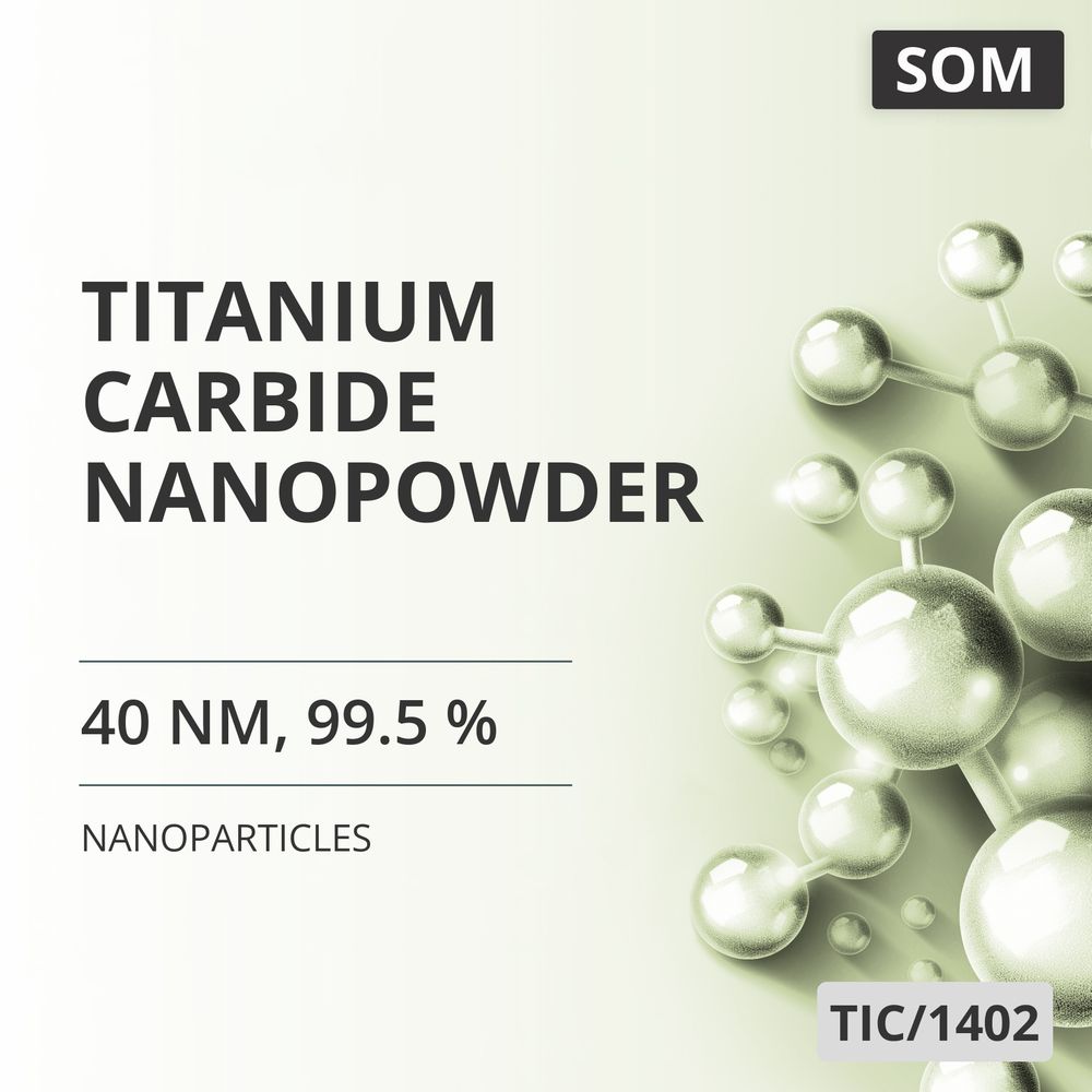 Titanium Carbide Nanopowder, 40 nm, 99.5 % (TIC/1402)