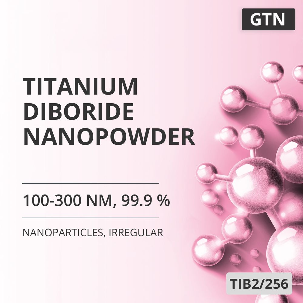 Titanium Diboride Nanopowder, 100-300 nm, 99.9 %, Irregular (TIB2/256)