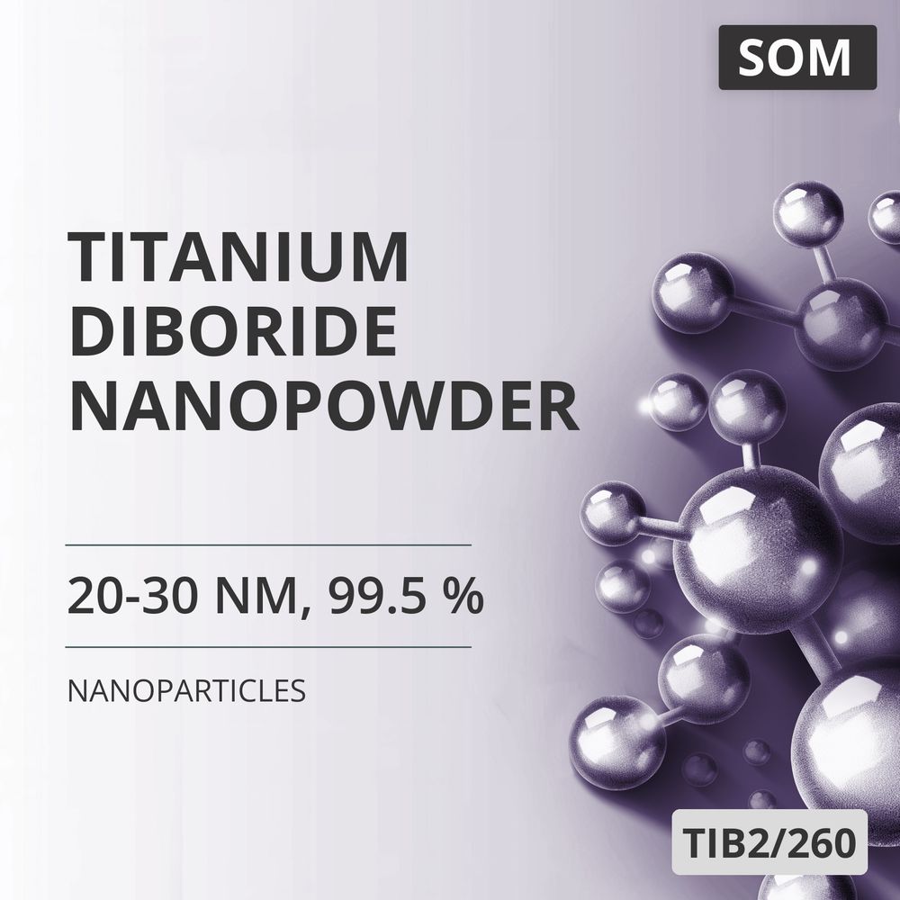 Titanium Diboride Nanopowder, 20-30 nm, 99.5 % (TIB2/260)