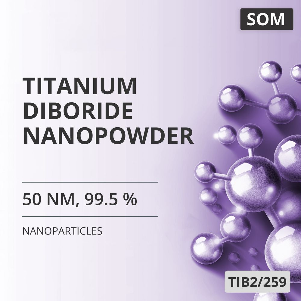 Titanium Diboride Nanopowder, 50 nm, 99.5 % (TIB2/259)