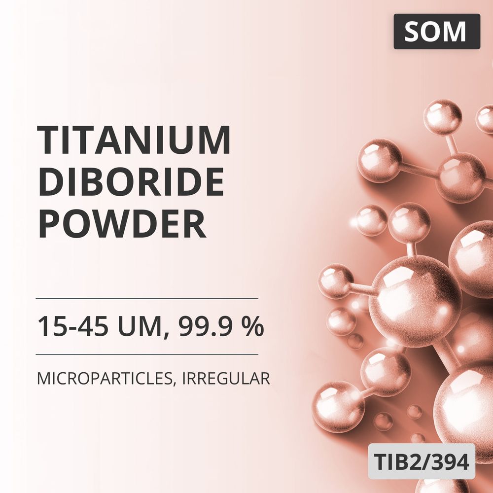 Titanium Diboride Powder, 15-45 um, 99.9 %, Irregular (TIB2/394)