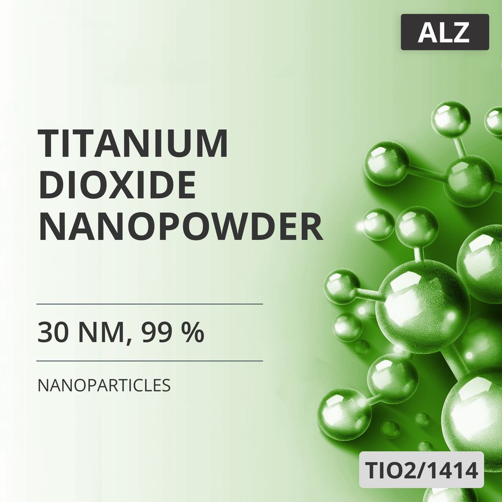 Titanium Dioxide Nanopowder, 30 nm, 99 % (TIO2/1414)