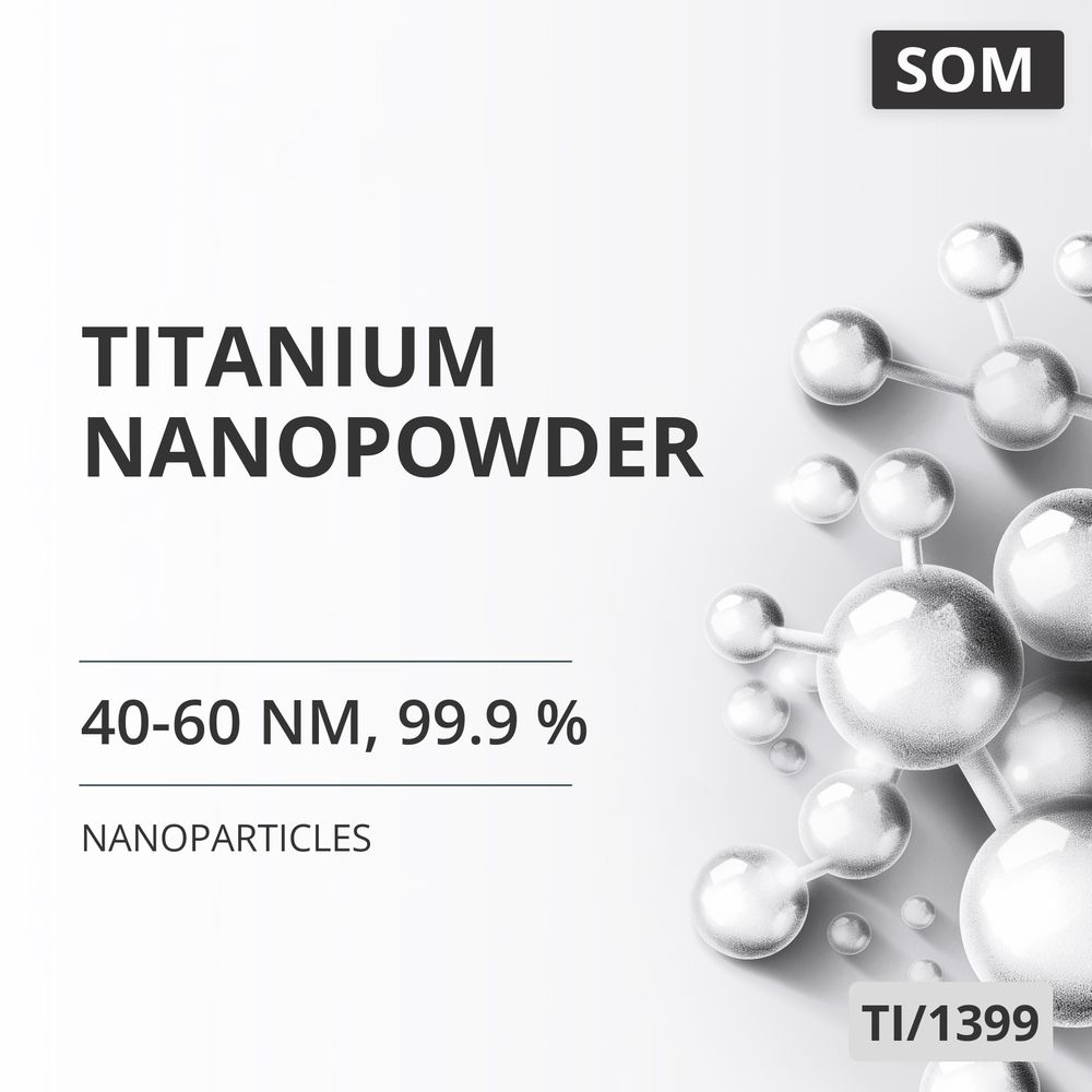 Titanium Nanopowder, 40-60 nm, 99.9 % (TI/1399)