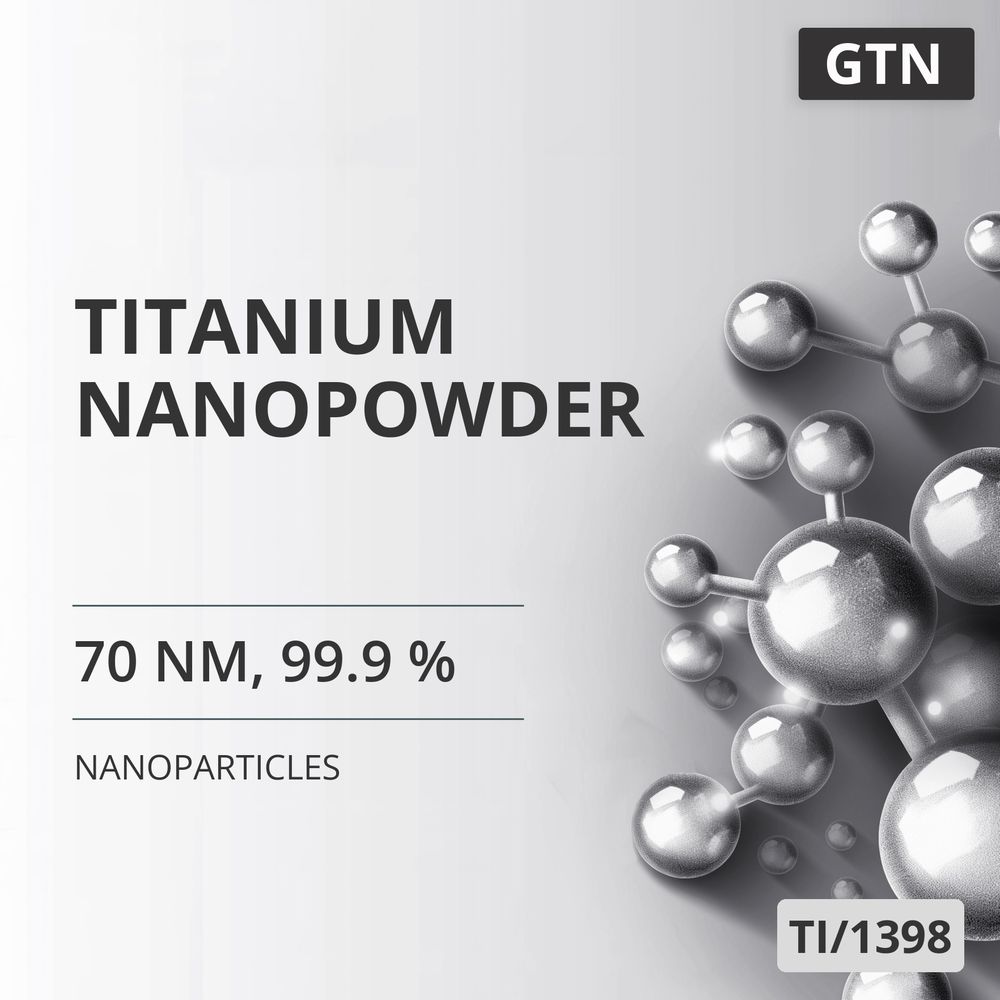 Titanium Nanopowder, 70 nm, 99.9 % (TI/1398)