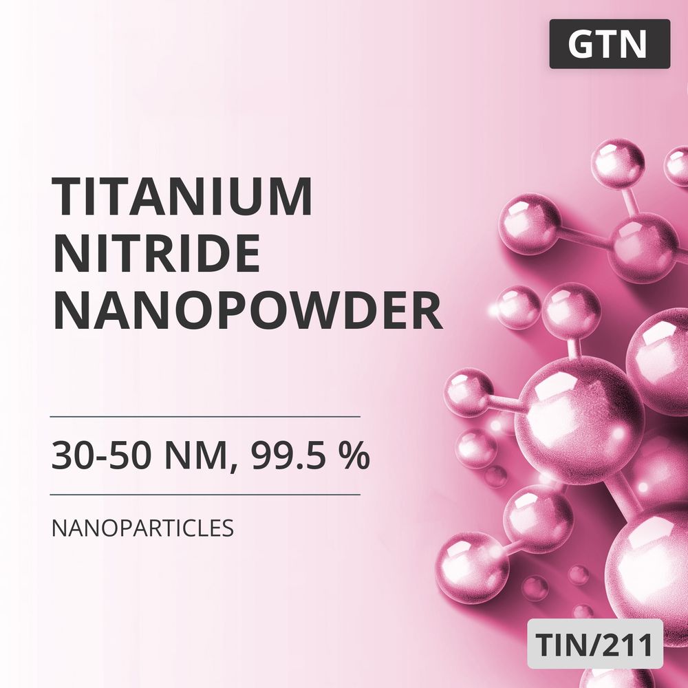 Titanium Nitride Nanopowder, 30-50 nm, 99.5 % (TIN/211)