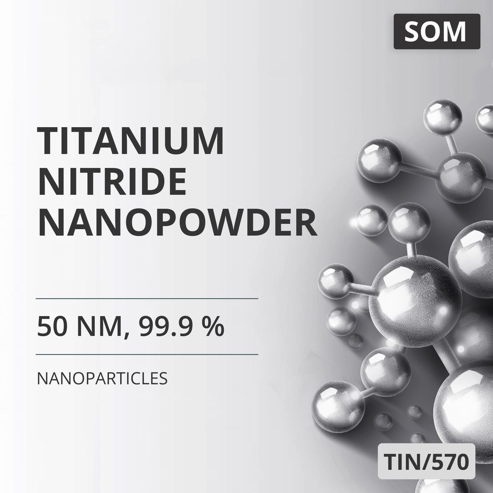 Titanium Nitride Nanopowder, 50 nm, 99.9 % (TIN/570)