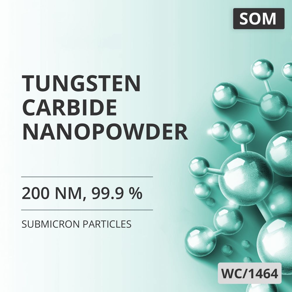 Tungsten Carbide Nanopowder, 200 nm, 99.9 % (WC/1464)