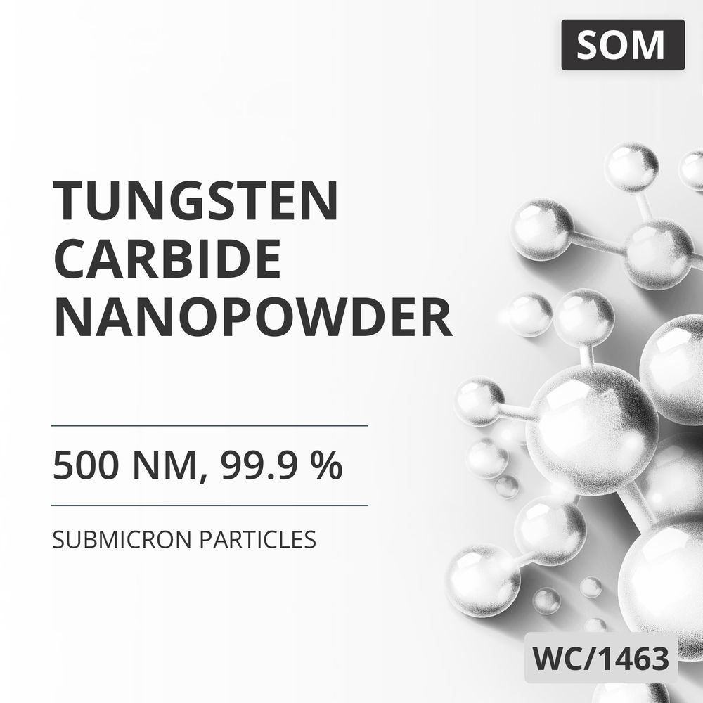 Tungsten Carbide Nanopowder, 500 nm, 99.9 % (WC/1463)