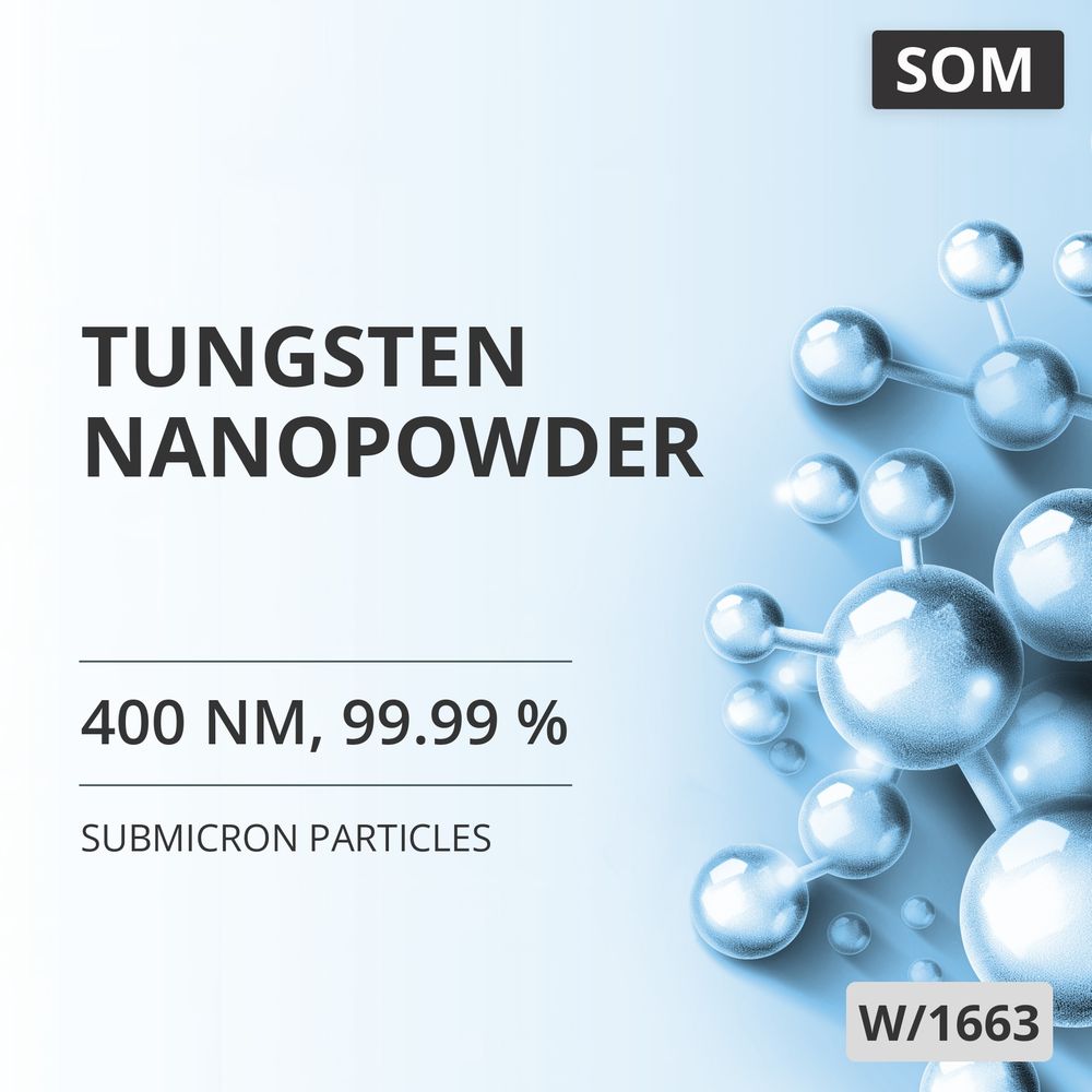 Tungsten Nanopowder, 400 nm, 99.99 % (W/1663)