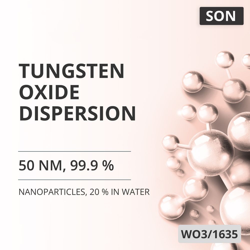 Tungsten Oxide Dispersion, 50 nm, 99.9 %, 20 % In Water (WO3/1635)