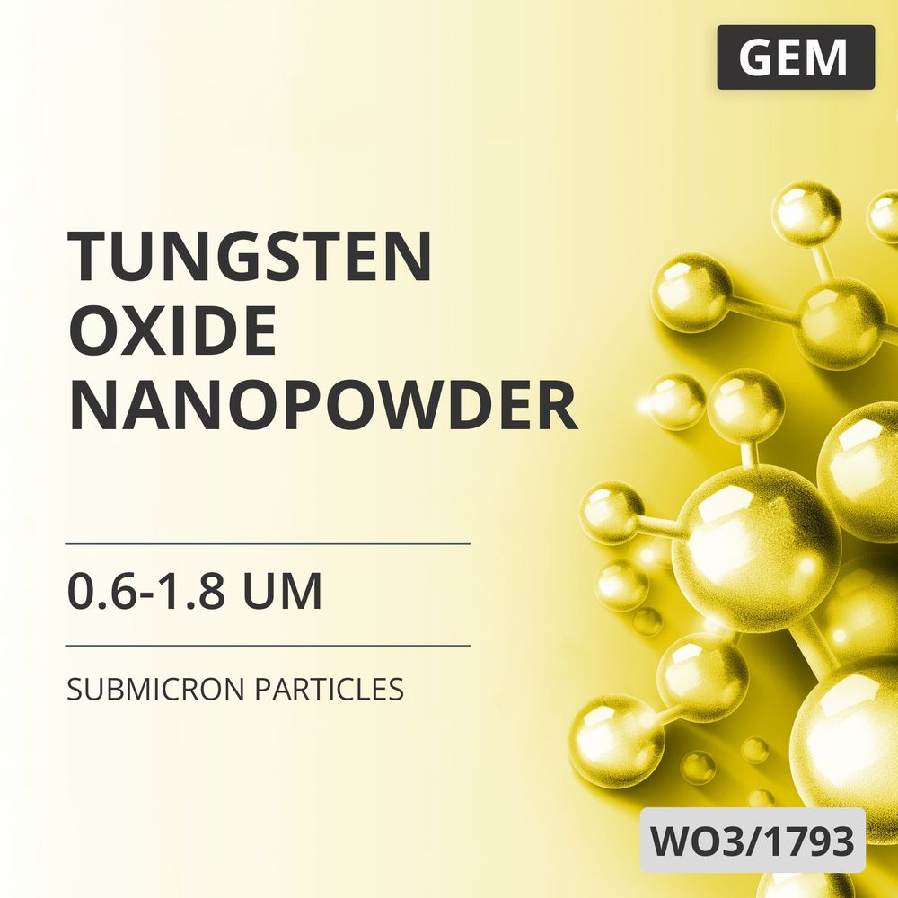 Tungsten Oxide Nanopowder, 0.6-1.8 um (WO3/1793)