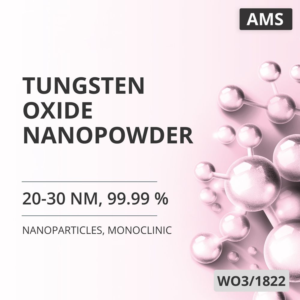 Tungsten Oxide Nanopowder, 20-30 nm, 99.99 %, Monoclinic (WO3/1822)