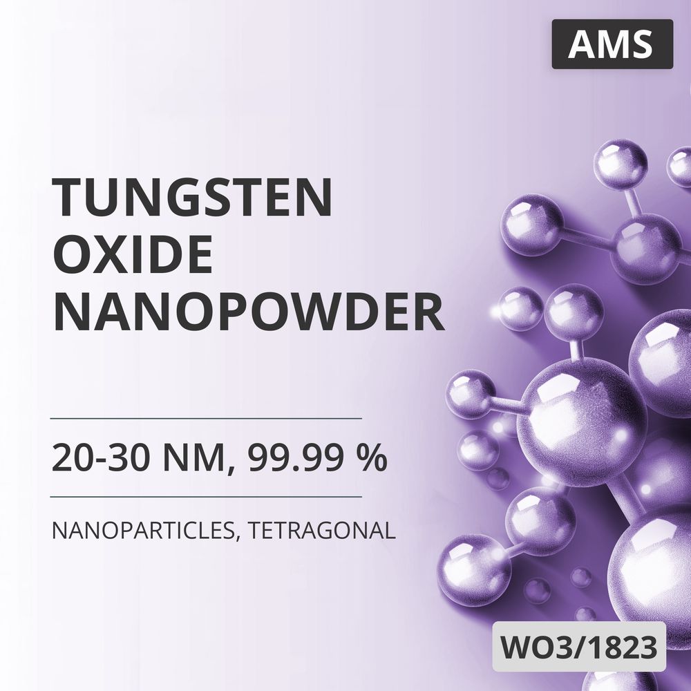 Tungsten Oxide Nanopowder, 20-30 nm, 99.99 %, Tetragonal (WO3/1823)