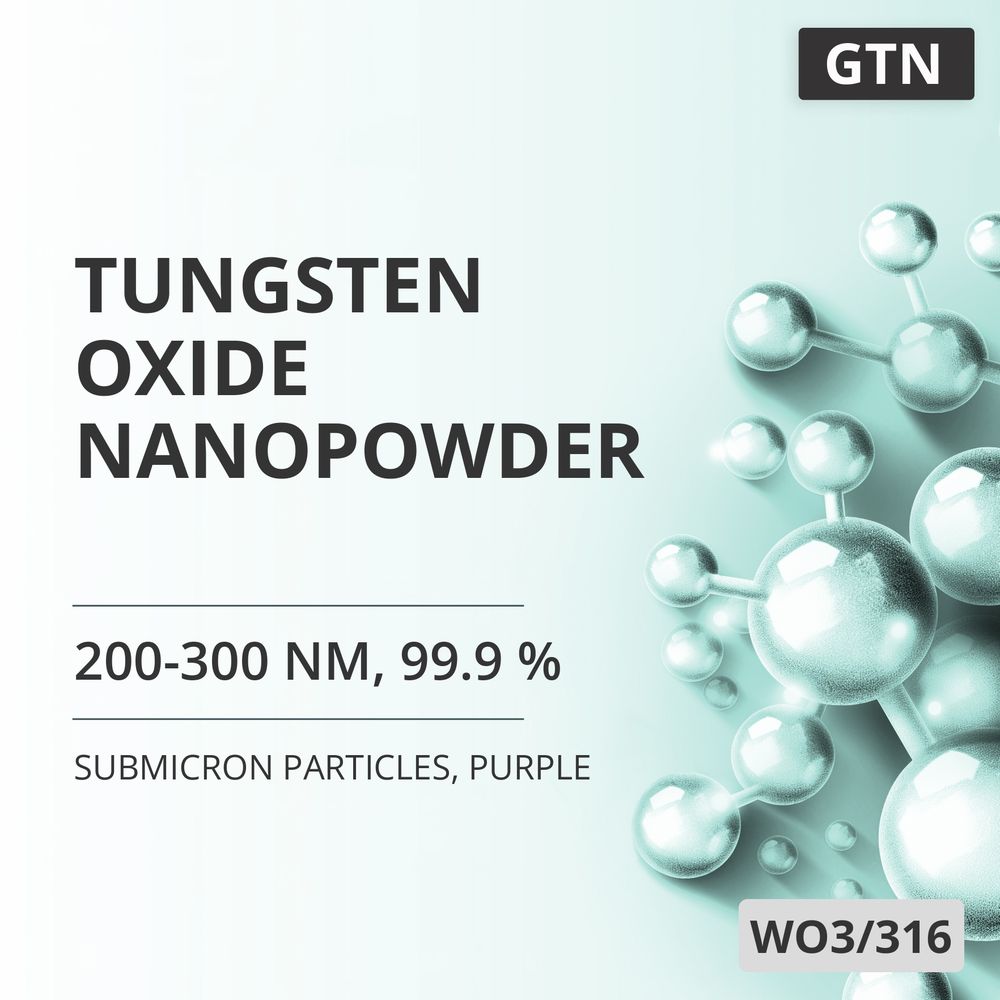 Tungsten Oxide Nanopowder, 200-300 nm, 99.9 %, Purple (WO3/316)