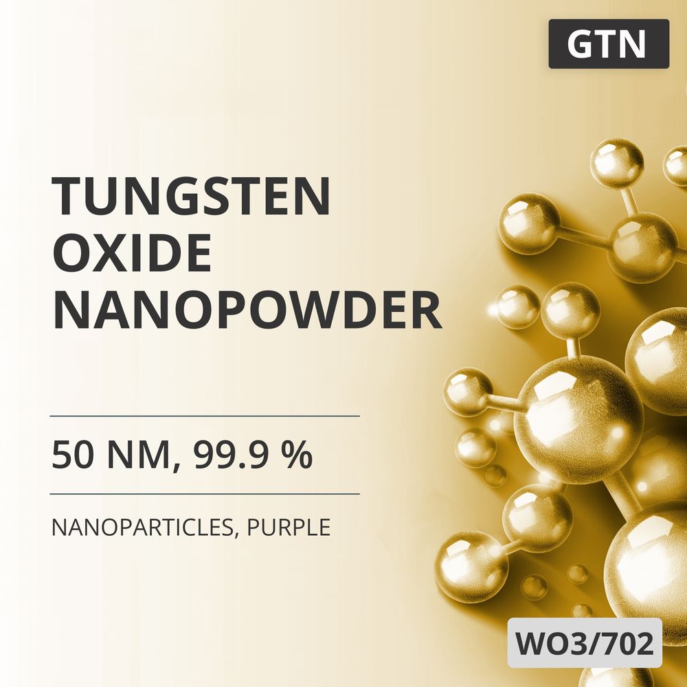Tungsten Oxide Nanopowder, 50 nm, 99.9 %, Purple (WO3/702)