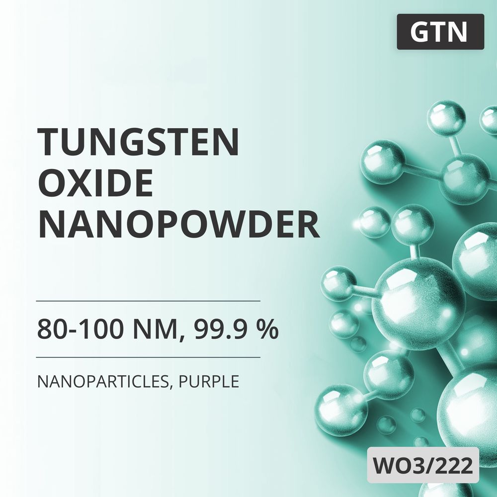 Tungsten Oxide Nanopowder, 80-100 nm, 99.9 %, Purple (WO3/222)