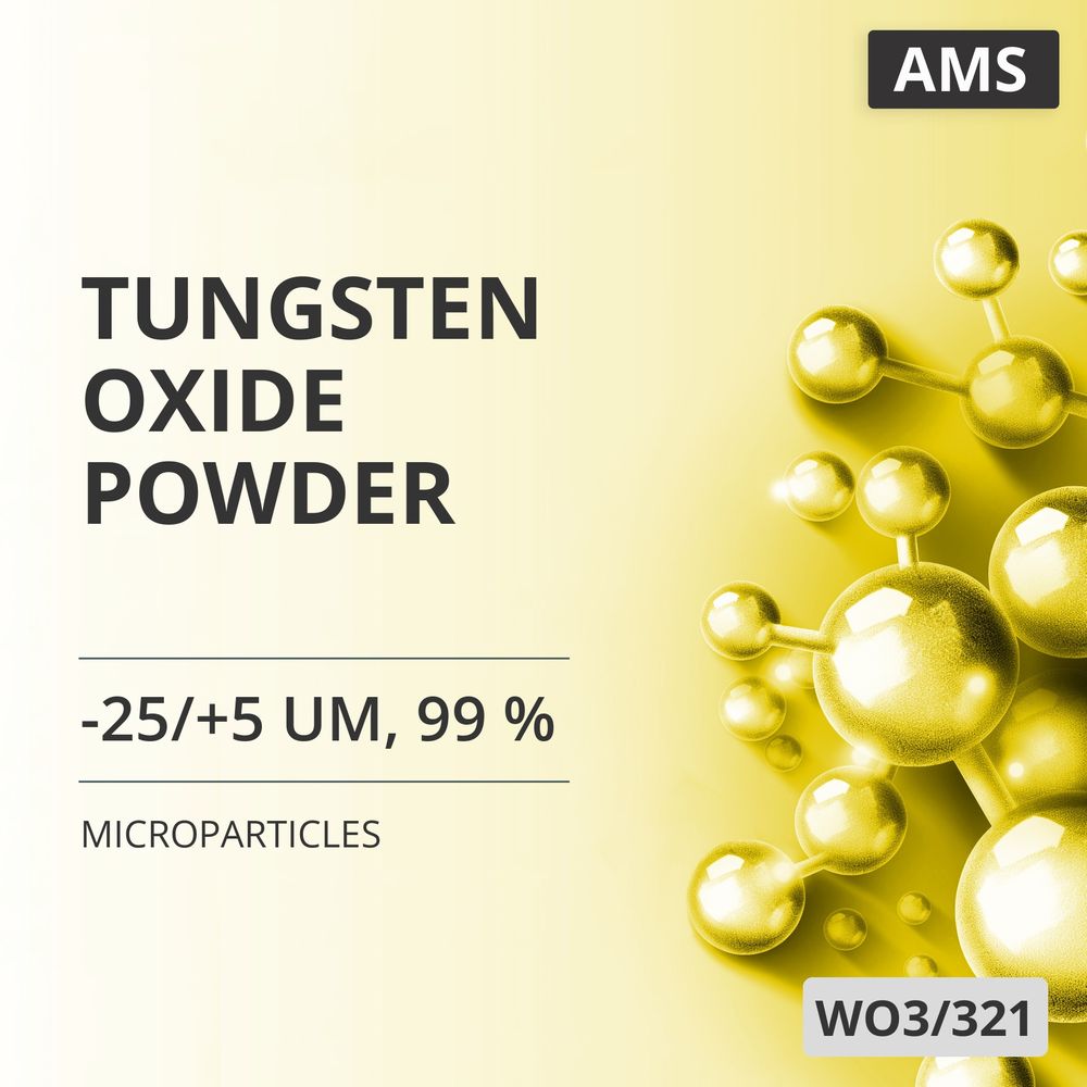 Tungsten Oxide Powder, -25/+5 um, 99 % (WO3/321)