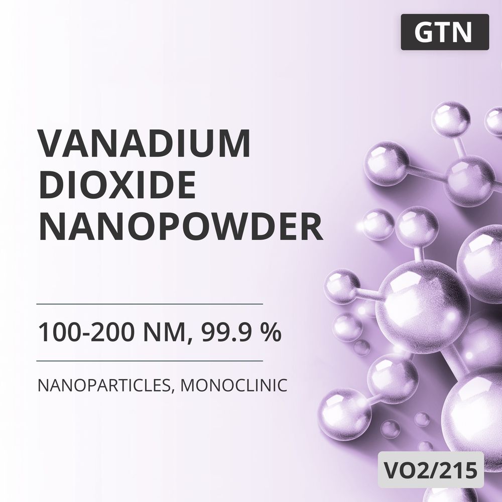 Vanadium Dioxide Nanopowder, 100-200 nm, 99.9 %, Monoclinic (VO2/215)