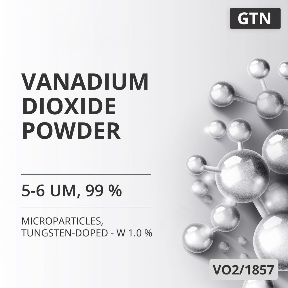 Vanadium Dioxide Powder, 5-6 um, 99 %, Tungsten-Doped - W 1.0 % (VO2/1857)