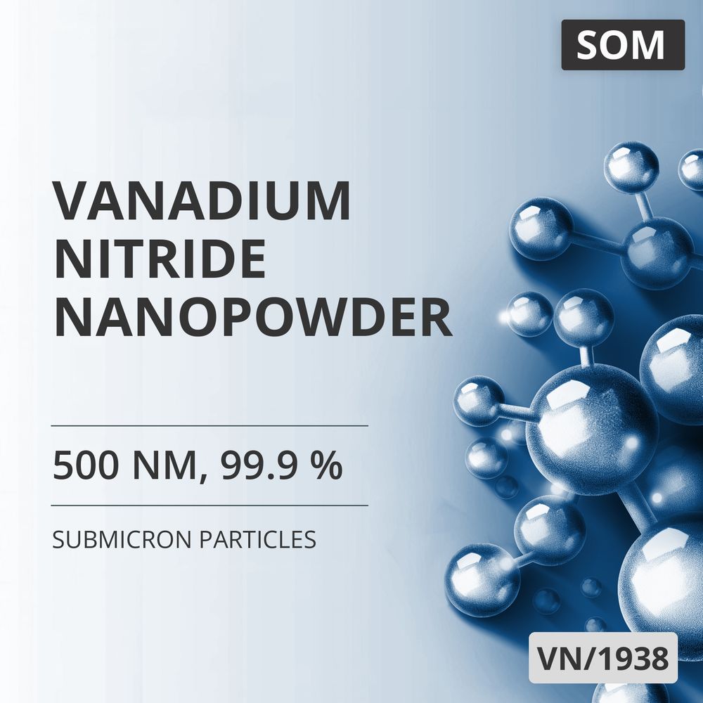 Vanadium Nitride Nanopowder, 500 nm, 99.9 % (VN/1938)
