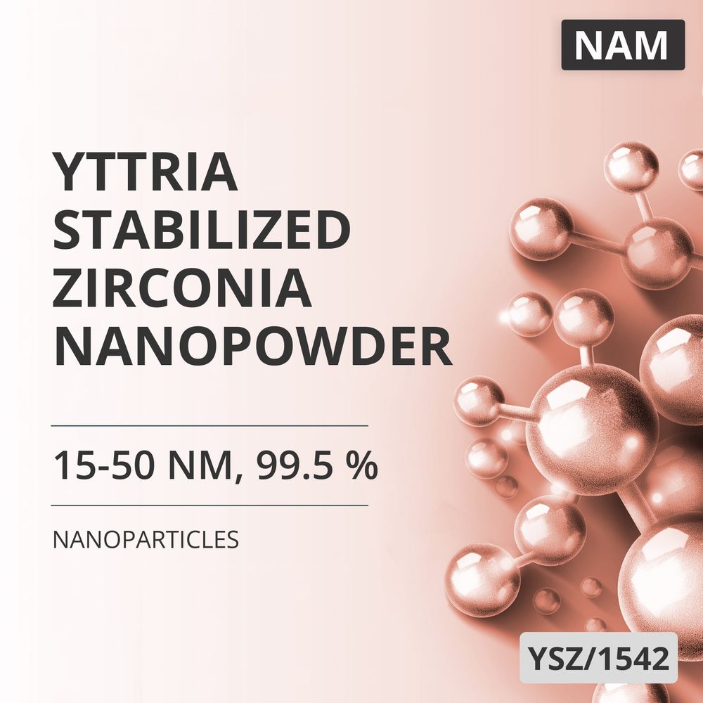 Yttria-Stabilized Zirconia Nanopowder, 15-50 nm, 99.5 % (YSZ/1542)