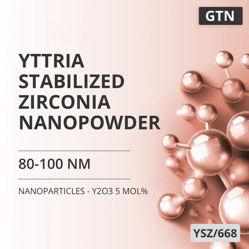 Yttria-Stabilized Zirconia Nanopowder, 80-100 nm - Y2O3 5 mol% (YSZ/668)