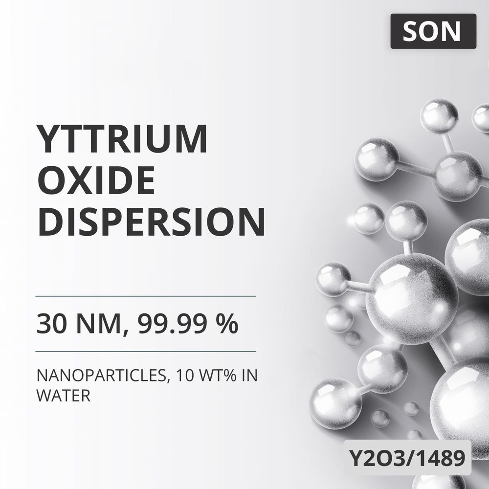 Yttrium Oxide Dispersion, 30 nm, 99.99 %, 10 wt% in Water (Y2O3/1489)