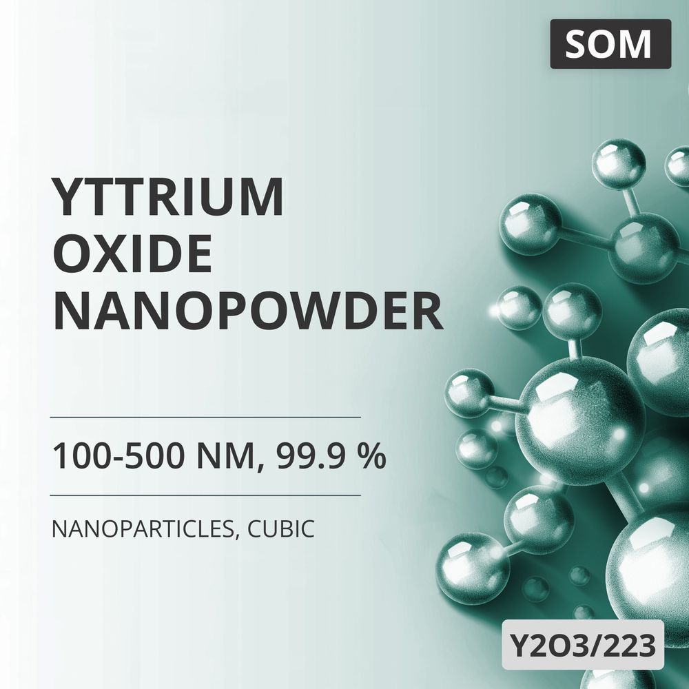 Yttrium Oxide Nanopowder, 100-500 nm, 99.9 %, Cubic (Y2O3/223)