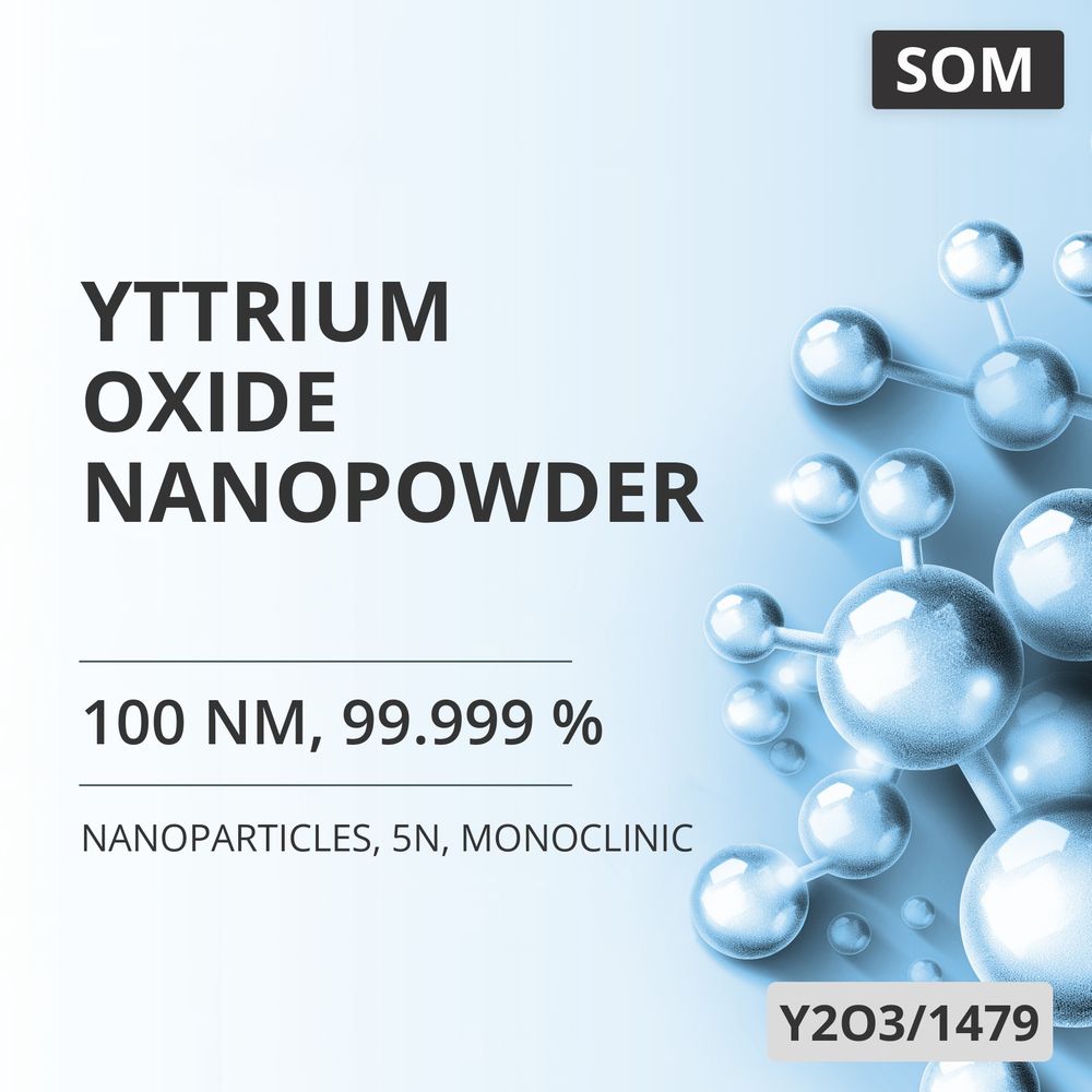 Yttrium Oxide Nanopowder, 100 nm, 99.999 %, 5N, Monoclinic (Y2O3/1479)