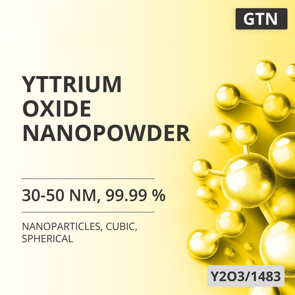 Yttrium Oxide Nanopowder, 30-50 nm, 99.99 %, Cubic, Spherical (Y2O3/1483)