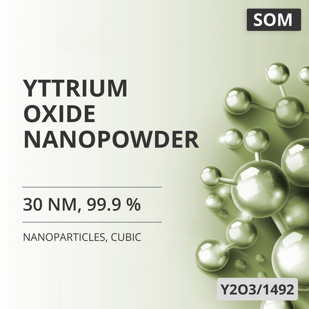 Yttrium Oxide Nanopowder, 30 nm, 99.9 %, Cubic (Y2O3/1492)