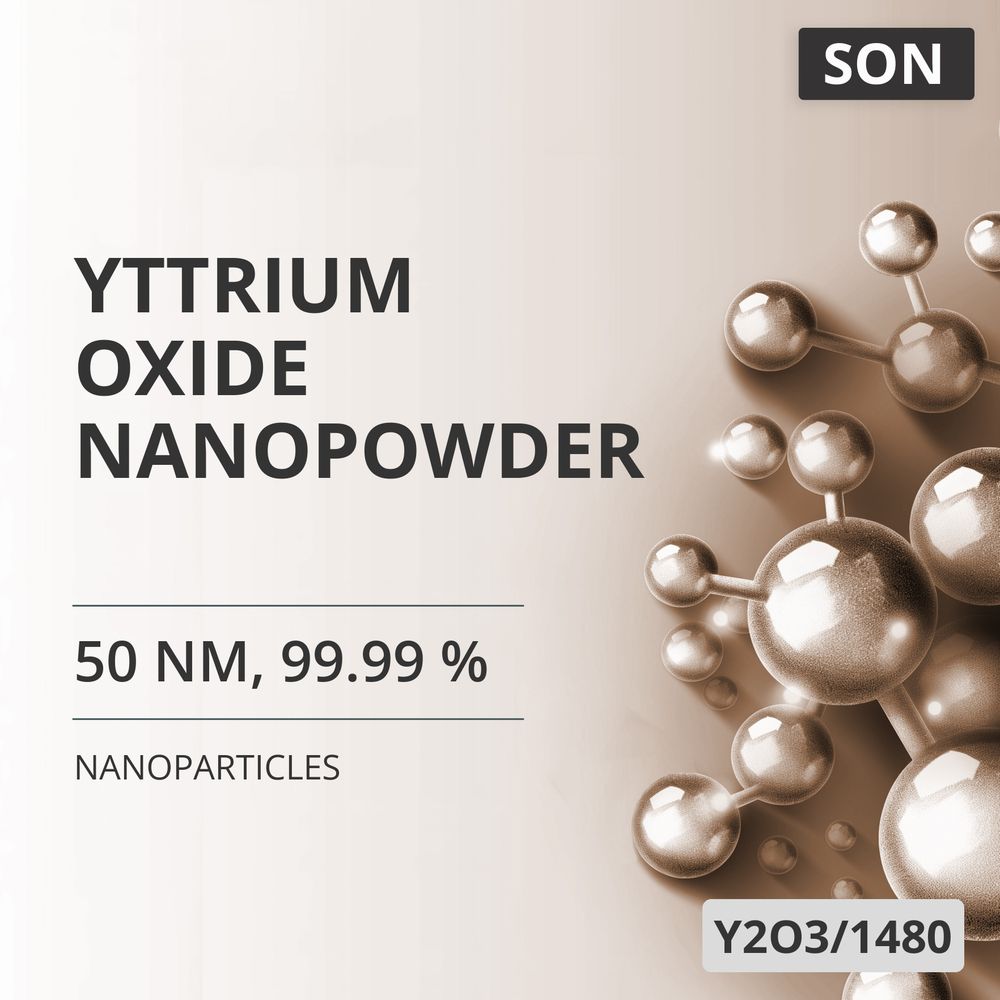 Yttrium Oxide Nanopowder, 50 nm, 99.99 % (Y2O3/1480)
