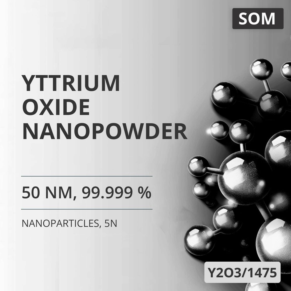 Yttrium Oxide Nanopowder, 50 nm, 99.999 %, 5N (Y2O3/1475)