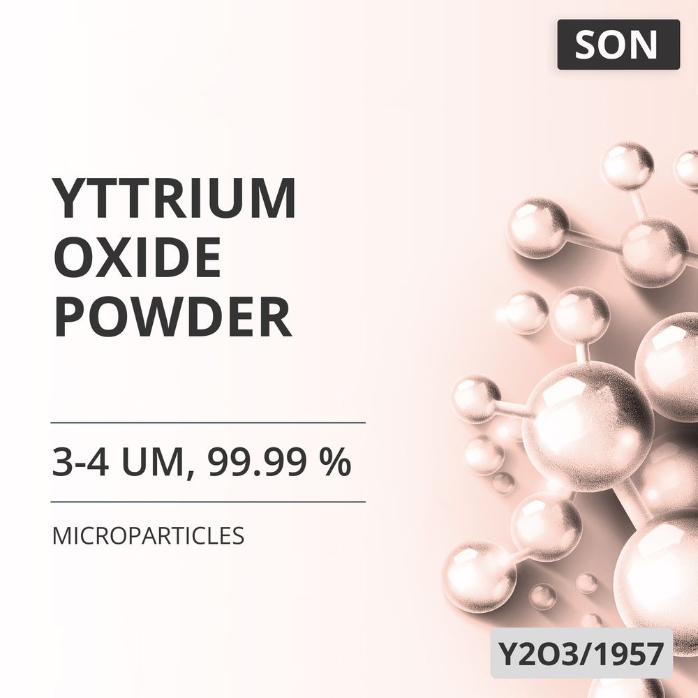 Yttrium Oxide Powder, 3-4 um, 99.99 % (Y2O3/1957)
