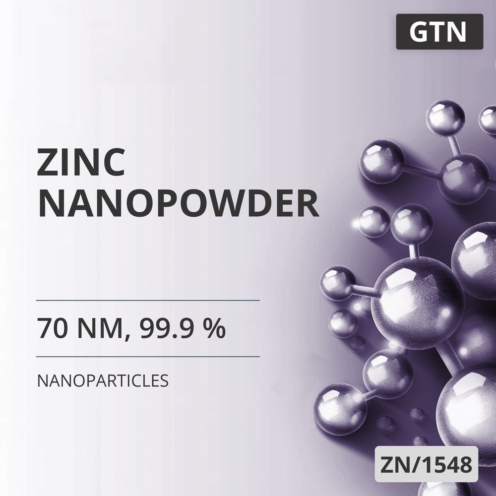 Zinc Nanopowder, 70 nm, 99.9 % (ZN/1548)