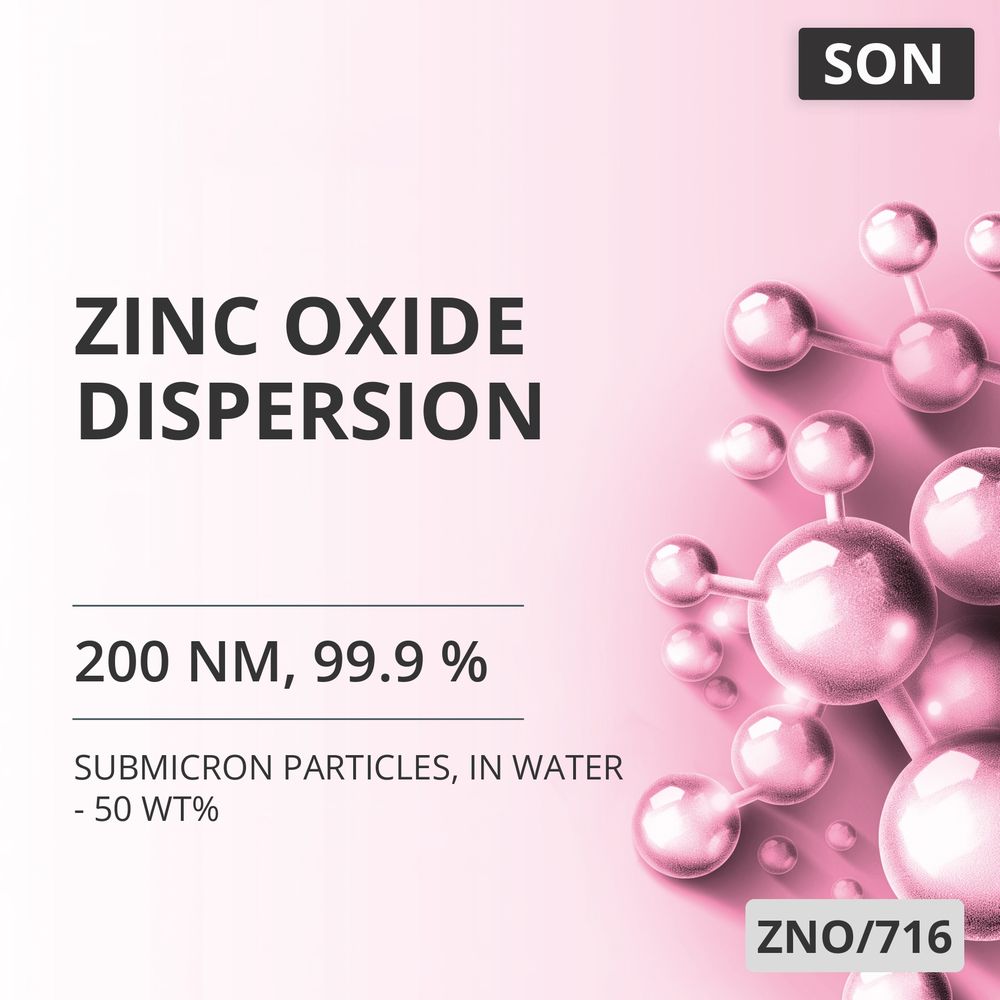 Zinc Oxide Dispersion, 200 nm, 99.9 %, in Water - 50 wt% (ZNO/716)