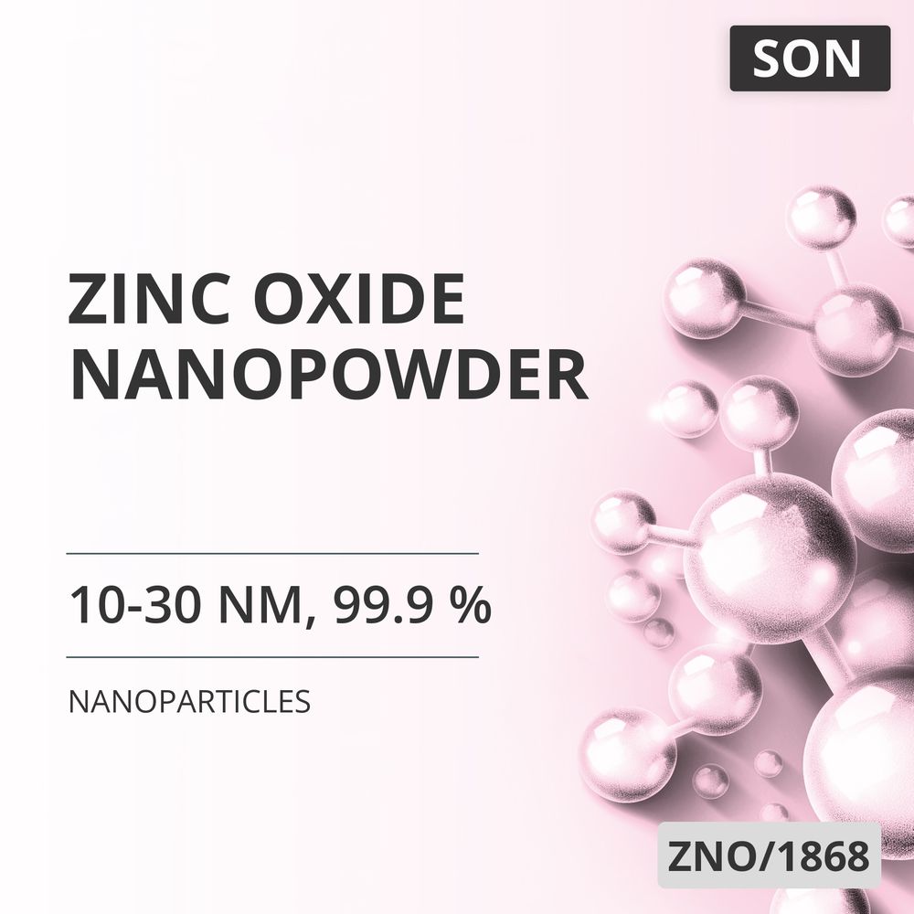 Zinc Oxide Nanopowder, 10-30 nm, 99.9 % (ZNO/1868)