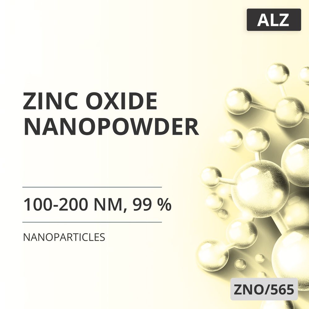 Zinc Oxide Nanopowder, 100-200 nm, 99 % (ZNO/565)