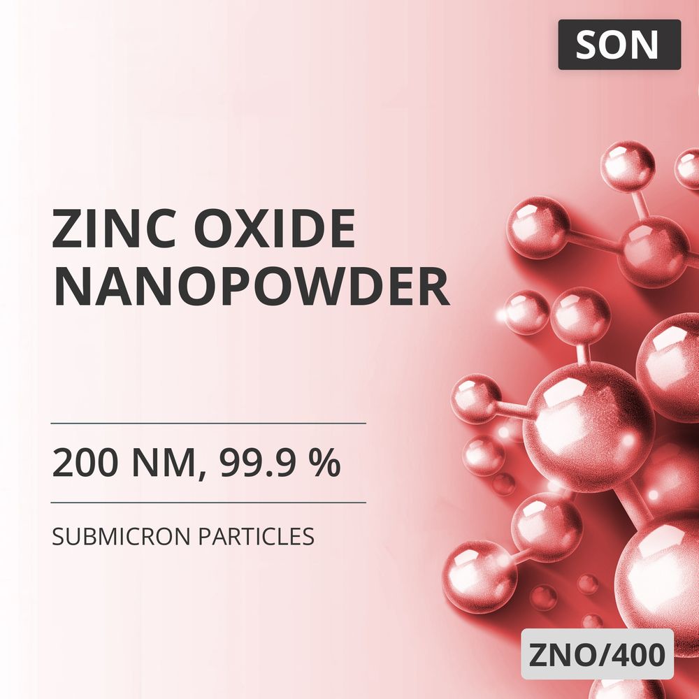 Zinc Oxide Nanopowder, 200 nm, 99.9 % (ZNO/400)