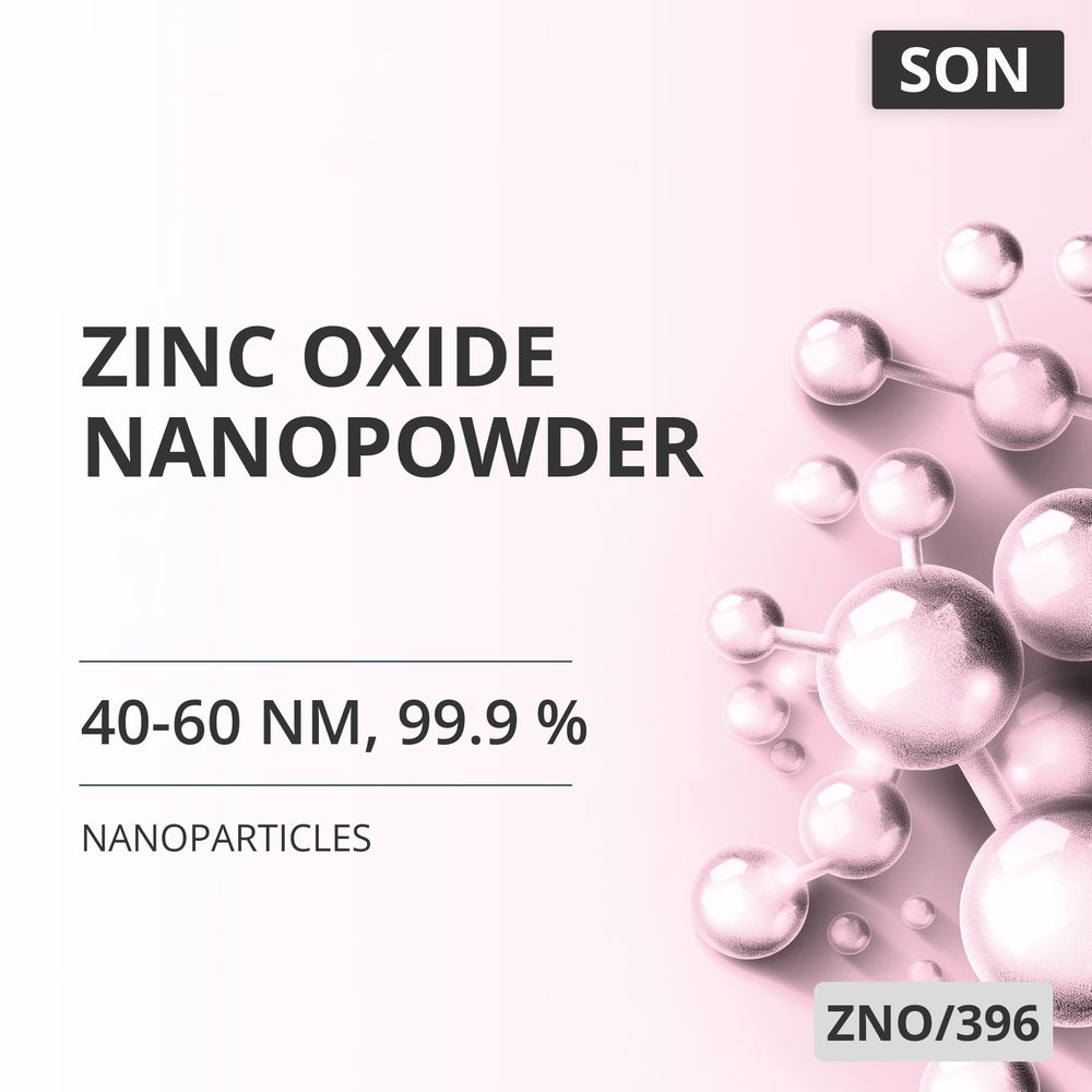 Zinc Oxide Nanopowder, 40-60 nm, 99.9 % (ZNO/396)