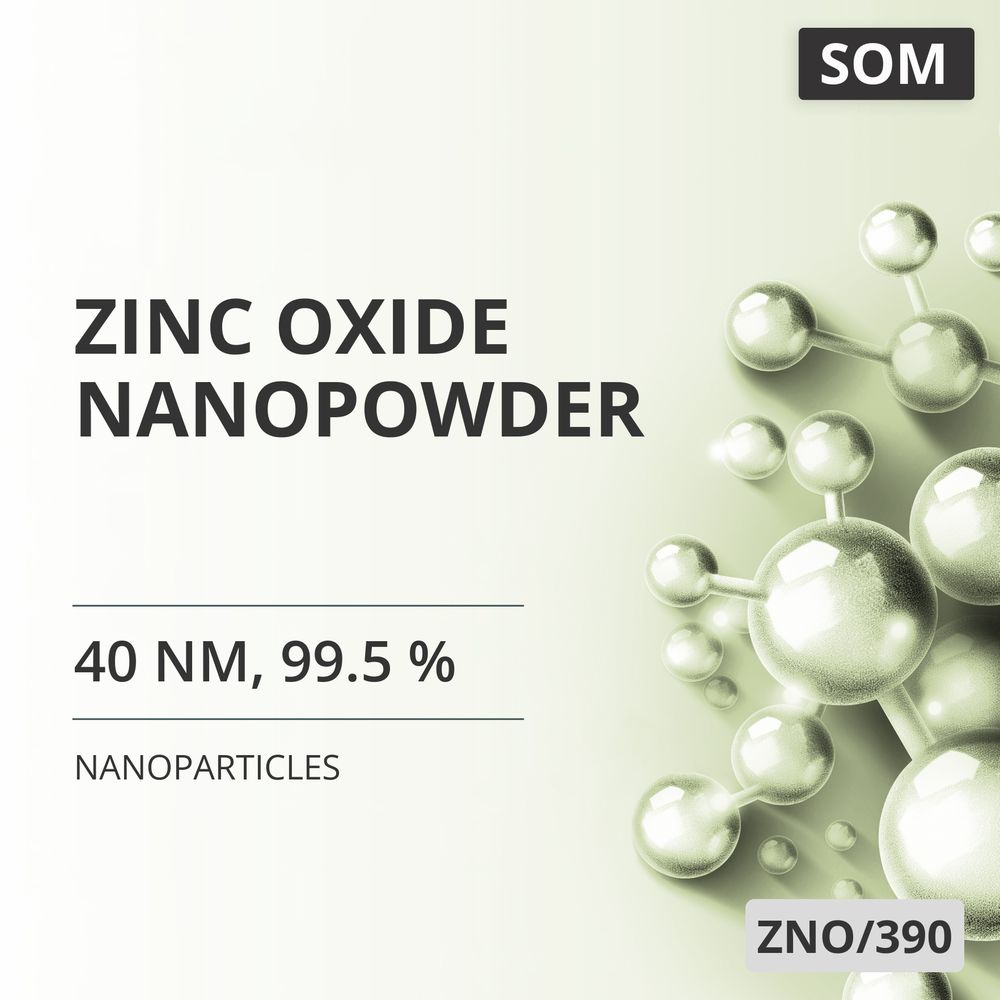 Zinc Oxide Nanopowder, 40 nm, 99.5 % (ZNO/390)