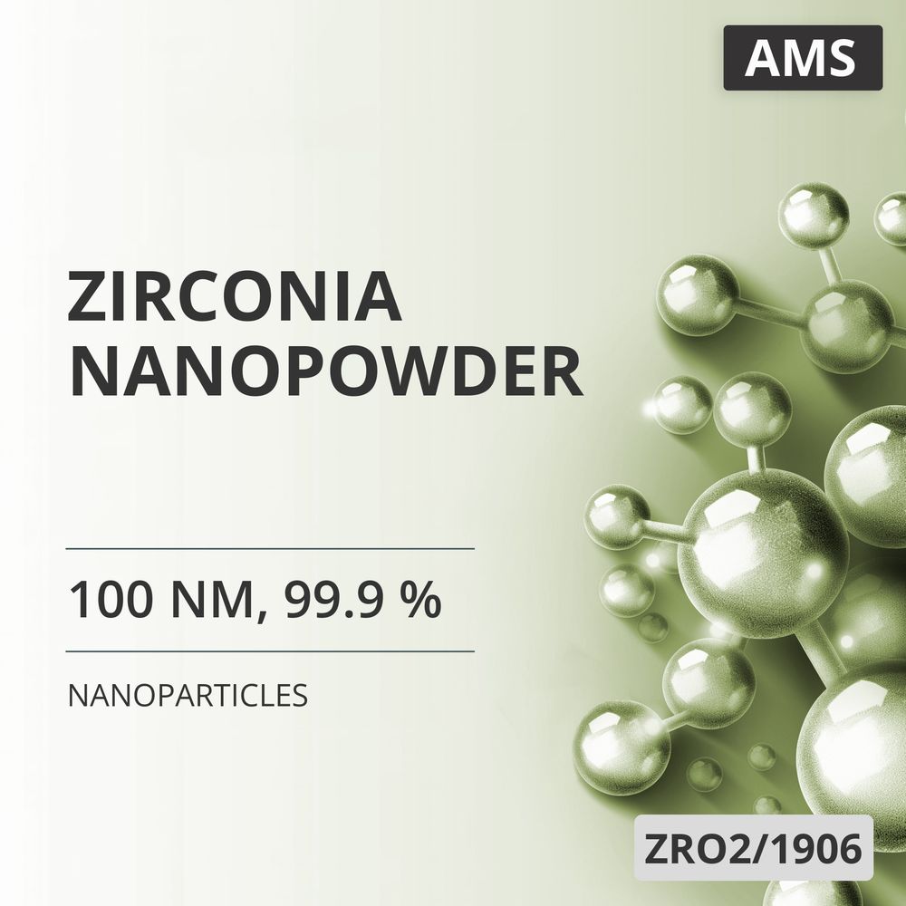 Zirconia Nanopowder, 100 nm, 99.9 % (ZRO2/1906)