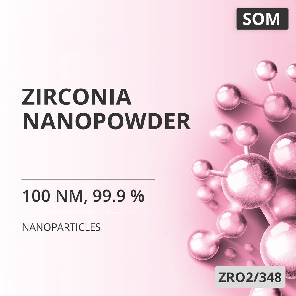 Zirconia Nanopowder, 100 nm, 99.9 % (ZRO2/348)