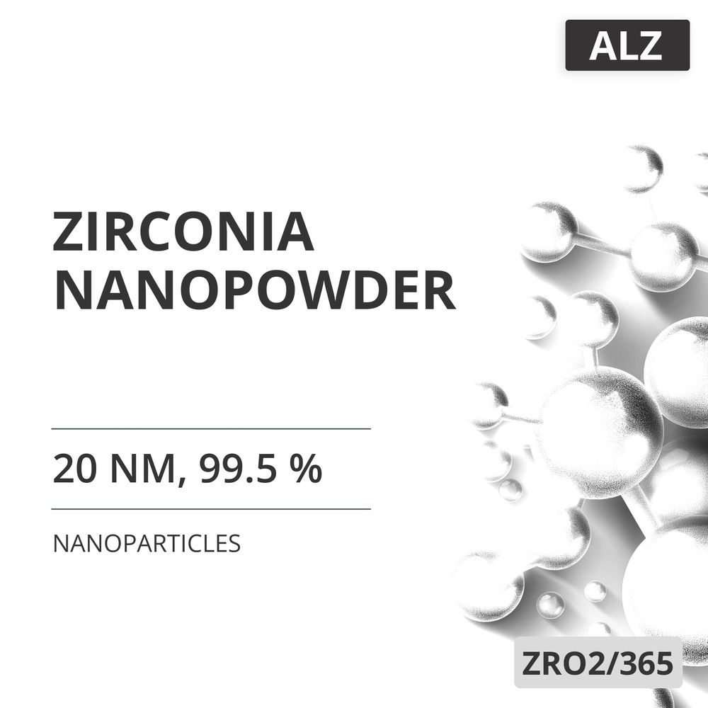 Zirconia Nanopowder, 20 nm, 99.5 % (ZRO2/365)