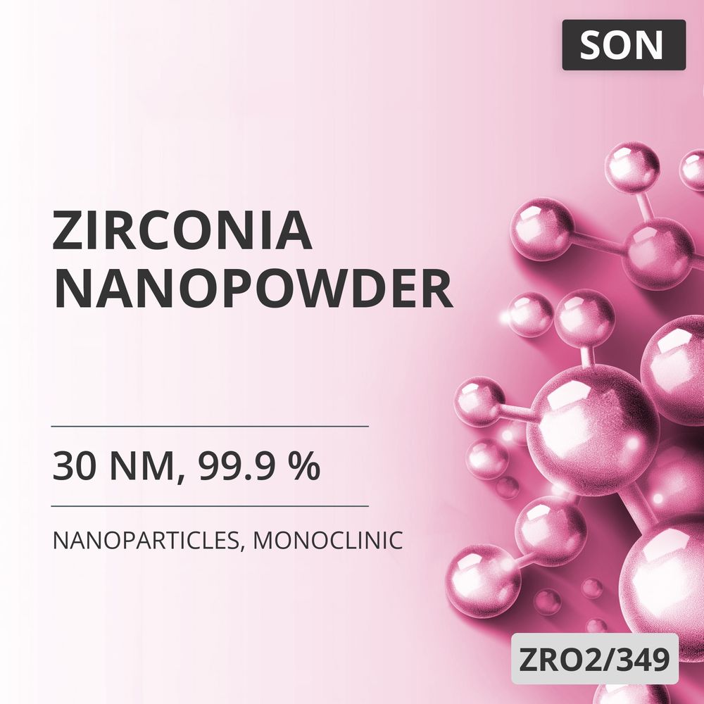 Zirconia Nanopowder, 30 nm, 99.9 %, Monoclinic (ZRO2/349)