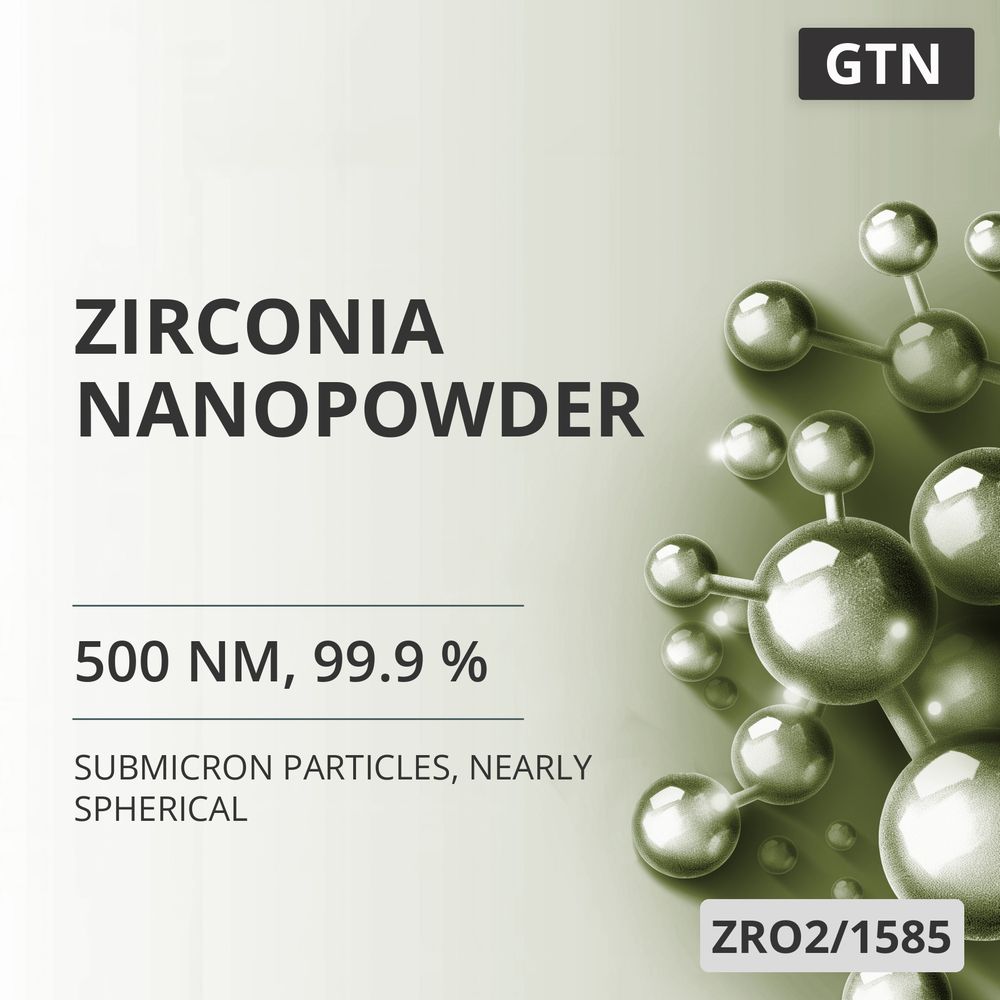 Zirconia Nanopowder, 500 nm, 99.9 %, Nearly Spherical (ZRO2/1585)